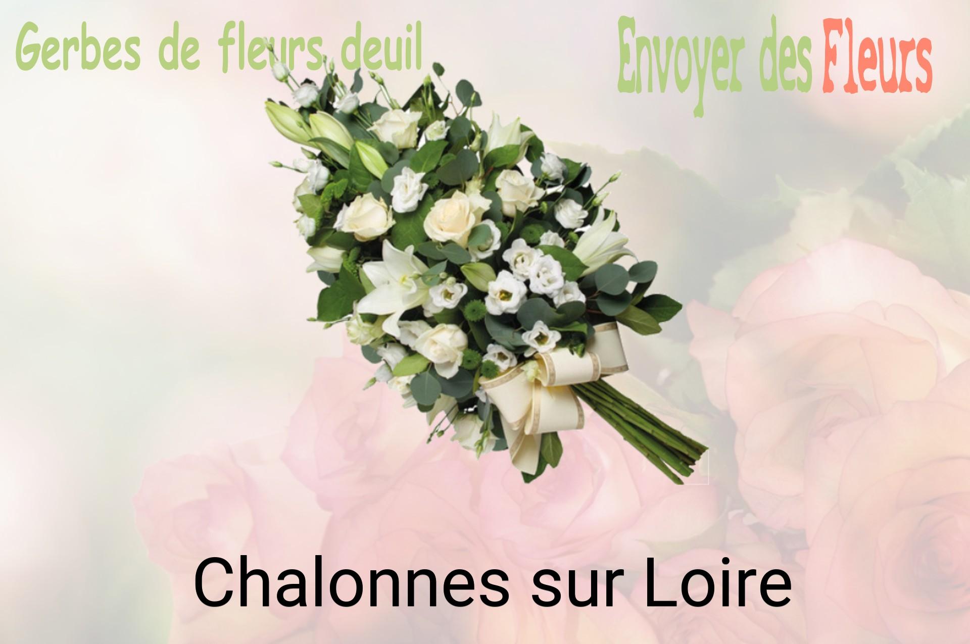 Gerbe de fleurs de deuil livrée à Chalonnes-sur-Loire